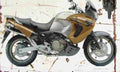 Honda XL1000V Varadero 1999 Aged Vintage A4 Photo Print