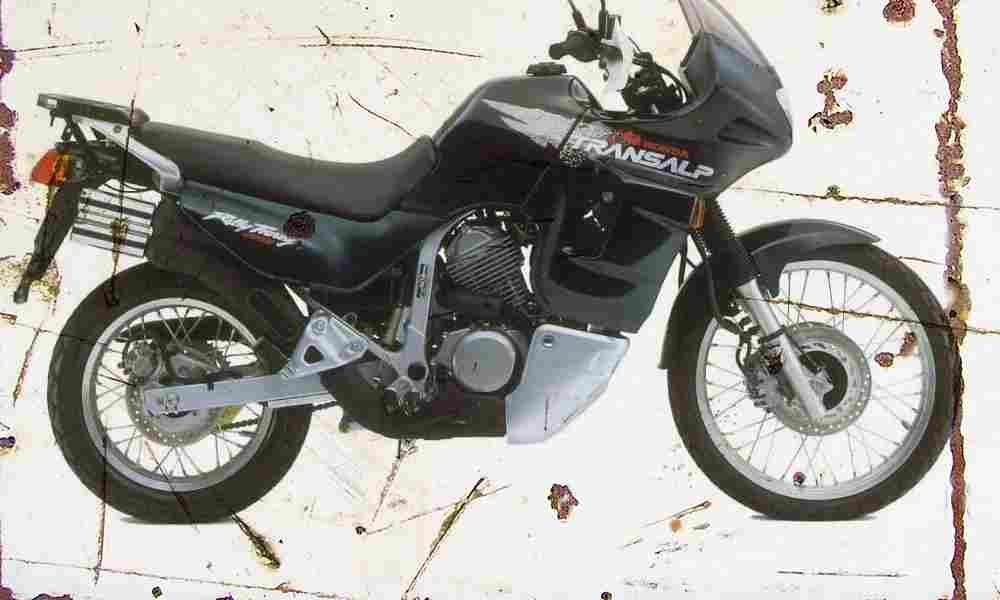 Honda XL600V Transalp 1998 Aged Vintage A4 Photo Print