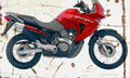 Honda XL650V Transalp 2005 Aged Vintage A4 Photo Print