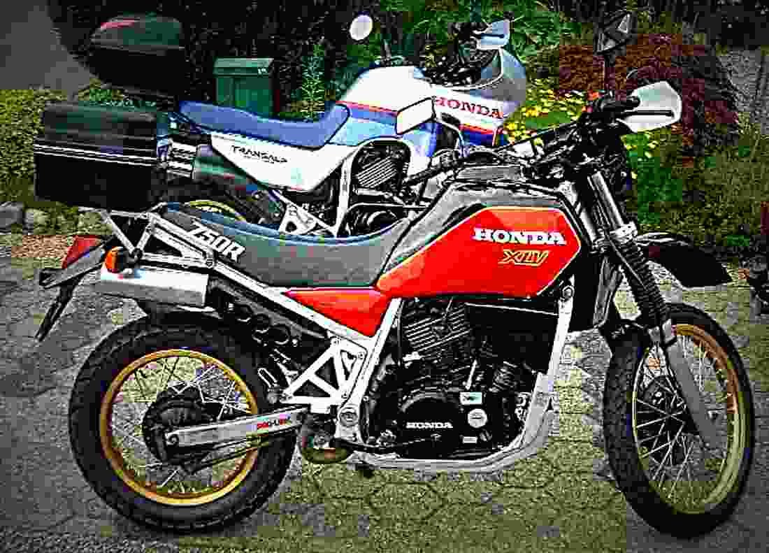 Honda XLV 750 R (reduced effect) 1984 3 motorbike A4 Photo Print