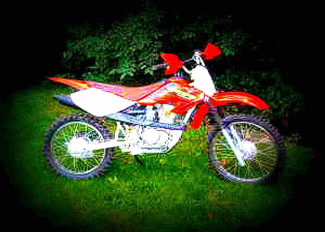 Honda XR 100 R 2002 1 motorbike A4 Photo Print