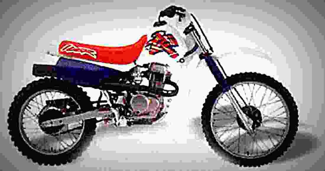 Honda XR 100 R 2002 5 motorbike A4 Photo Print