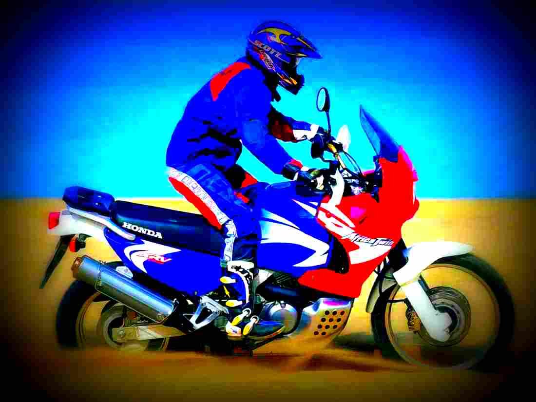Honda XRV Africa Twin 2000 2 motorbike A4 Photo Print