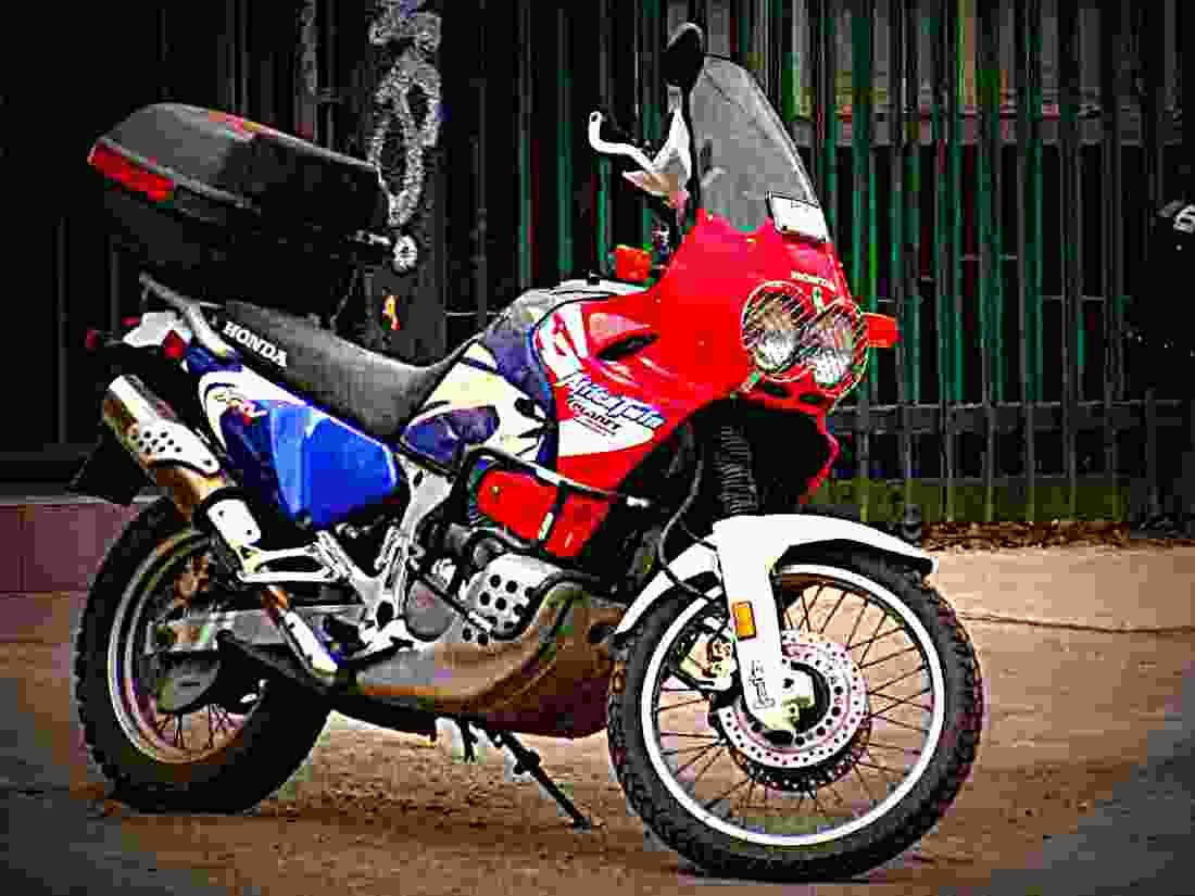 Honda XRV Africa Twin 2000 3 motorbike A4 Photo Print
