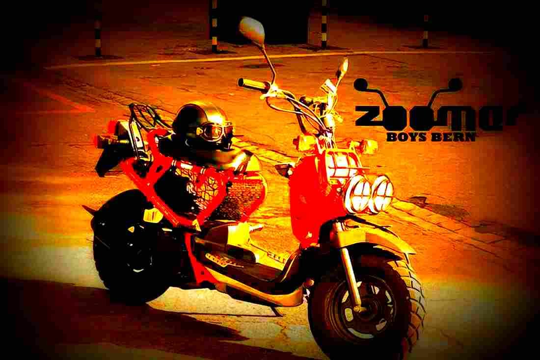 Honda Zoomer 2009 1 motorbike A4 Photo Print