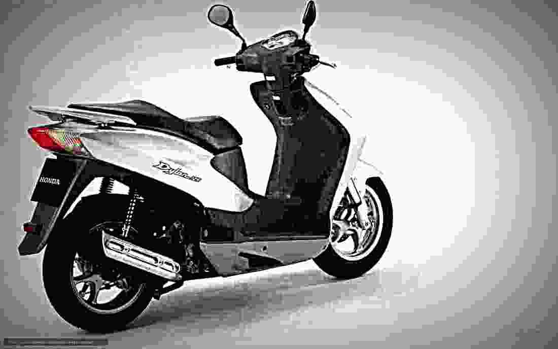 Honda @ 125 2002 3 motorbike A4 Photo Print