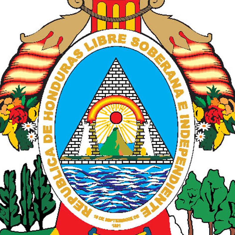 Honduras Coat Of Arms N3986 A4 Photo Print