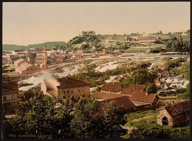 Honefos Ringerike Vintage A4 Photo Print