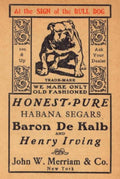 Honest Bulldog Segars 1 Vintage Retro Advert Ads A4 Photo Print