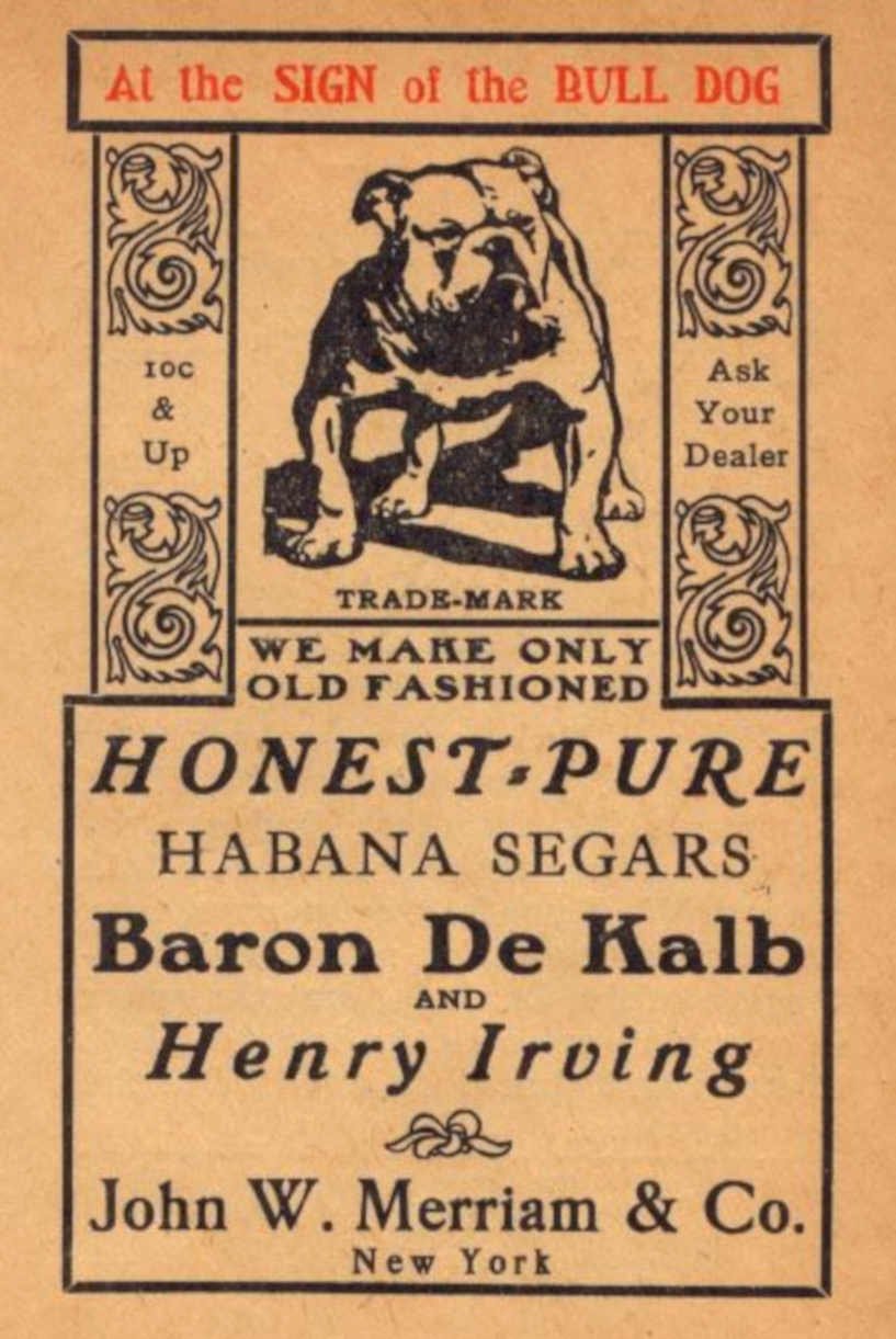 Honest Bulldog Segars 1 Vintage Retro Advert Ads A4 Photo Print