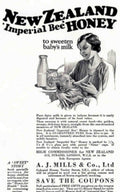 Honey Milk Baby Vintage Retro Advert Poster A4 Photo Print