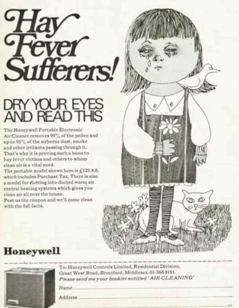 Honeywell Air Cleaner Vintage Retro Advert Poster A4 Photo Print