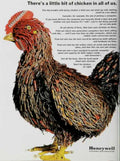 Honeywell Chicken Computer Vintage Retro Advert Ads A4 Photo Print