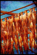 Hong Kong 279002 Sun Dried Squid A4 Limited Edition Watercolour Print