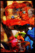 Hong Kong 279011 Bird Market A4 Limited Edition Watercolour Print