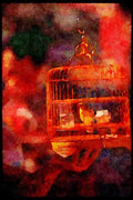 Hong Kong 279025 Bird And Cage For Sale A4 Limited Edition Watercolour Print