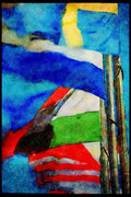 Hong Kong 279043 International Flags A4 Limited Edition Watercolour Print
