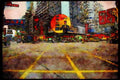 Hong Kong 279051 Intersection Grid Pattern, Kowloon A4 Limited Edition Watercolour Print