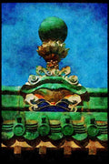 Hong Kong 279052 Detail, Ceramic Architecture A4 Limited Edition Watercolour Print