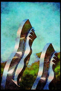 Hong Kong 279063 Modern Sculpture A4 Limited Edition Watercolour Print