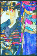 Hong Kong 279066 Silk Scarves On Display A4 Limited Edition Watercolour Print
