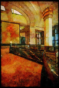 Hong Kong 279073 Interior Of Central Plaza A4 Limited Edition Watercolour Print