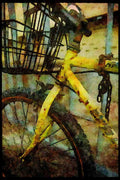 Hong Kong 279074 Street Bicycle A4 Limited Edition Watercolour Print