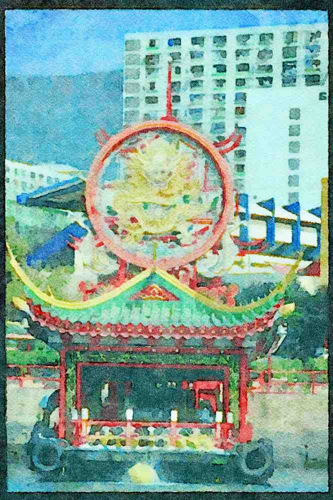 Hong Kong 279085 Aberdeen Boat Launch A4 Limited Edition Watercolour Print