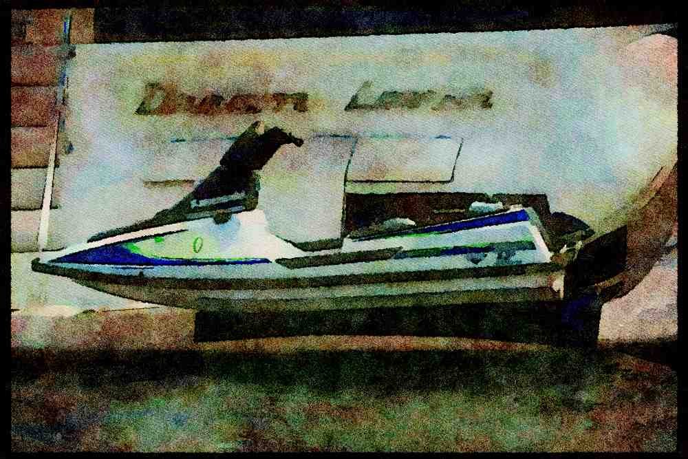 Hong Kong 279087 Extra Toys For The Luxury Yacht A4 Limited Edition Watercolour Print