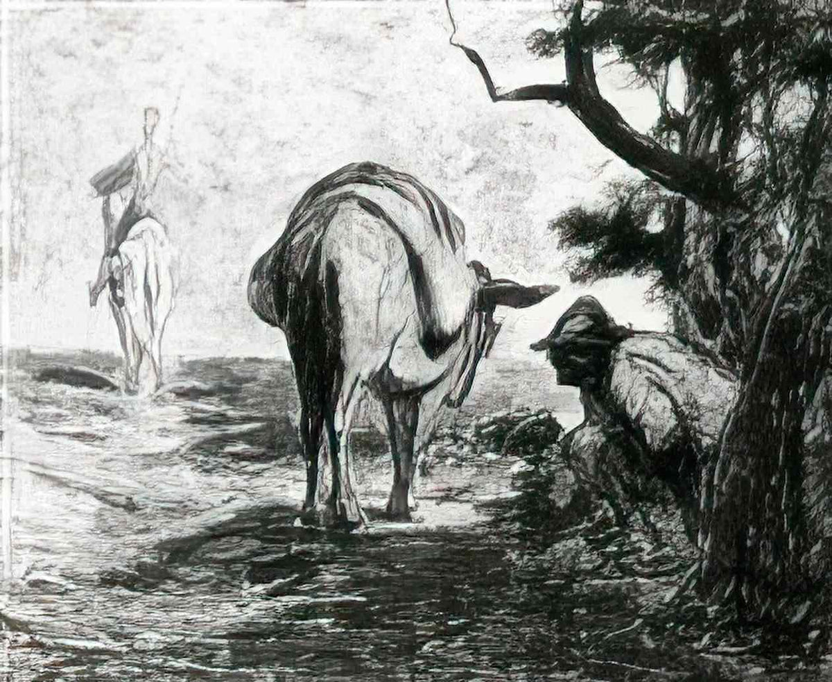 Honore Daumier don quixote and sancho pansa Art A4 Photo Print