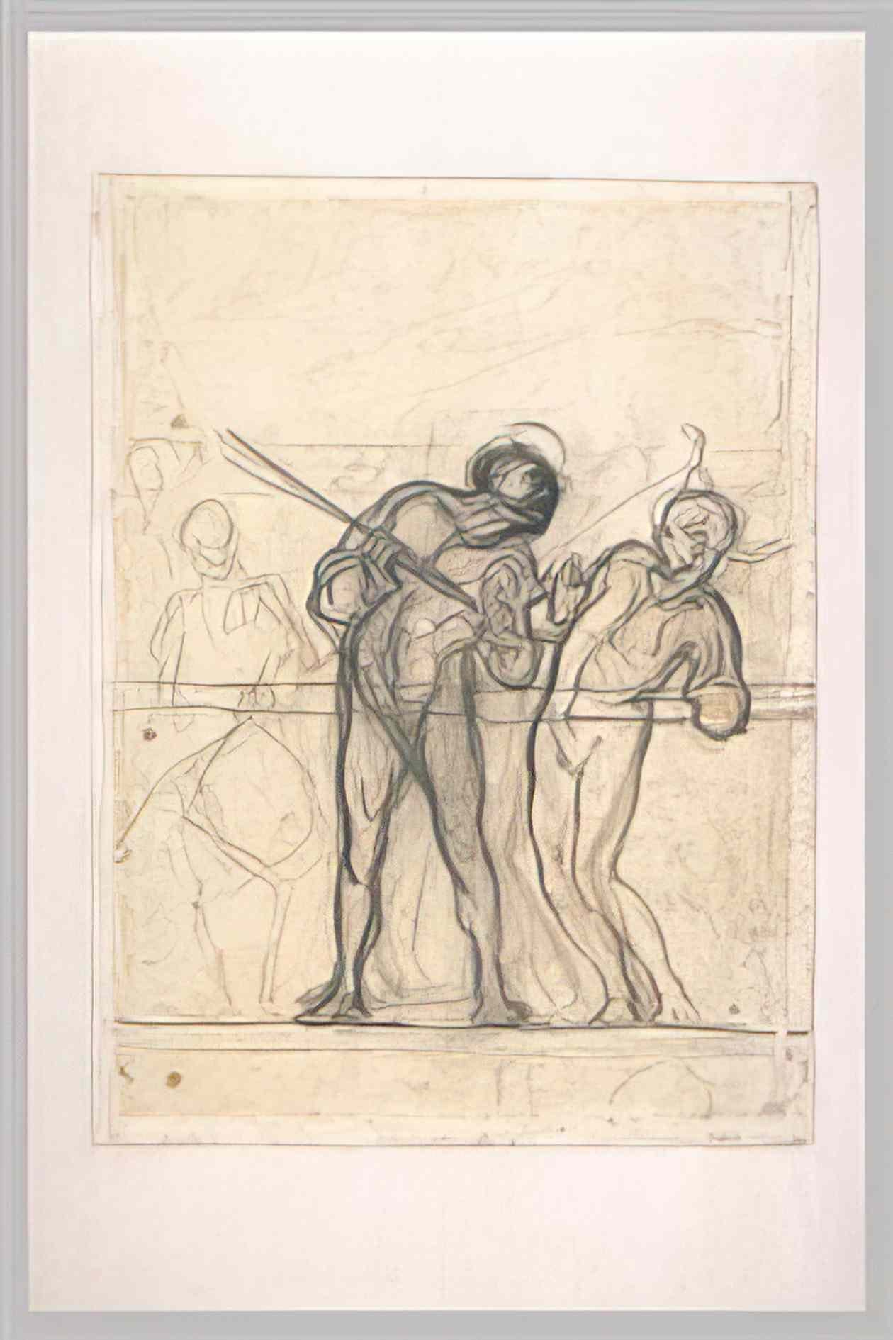 Honore Daumier alexander simon pataille mp Art A4 Photo Print