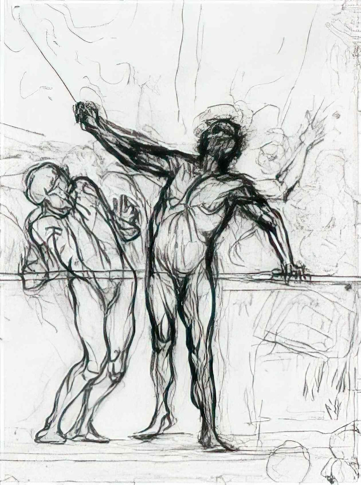 Honore Daumier alexandre bixio Art A4 Photo Print