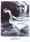 Honore Daumier the beautiful narcissus Art A4 Photo Print