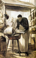 Honore Daumier attorney reading Art A4 Photo Print