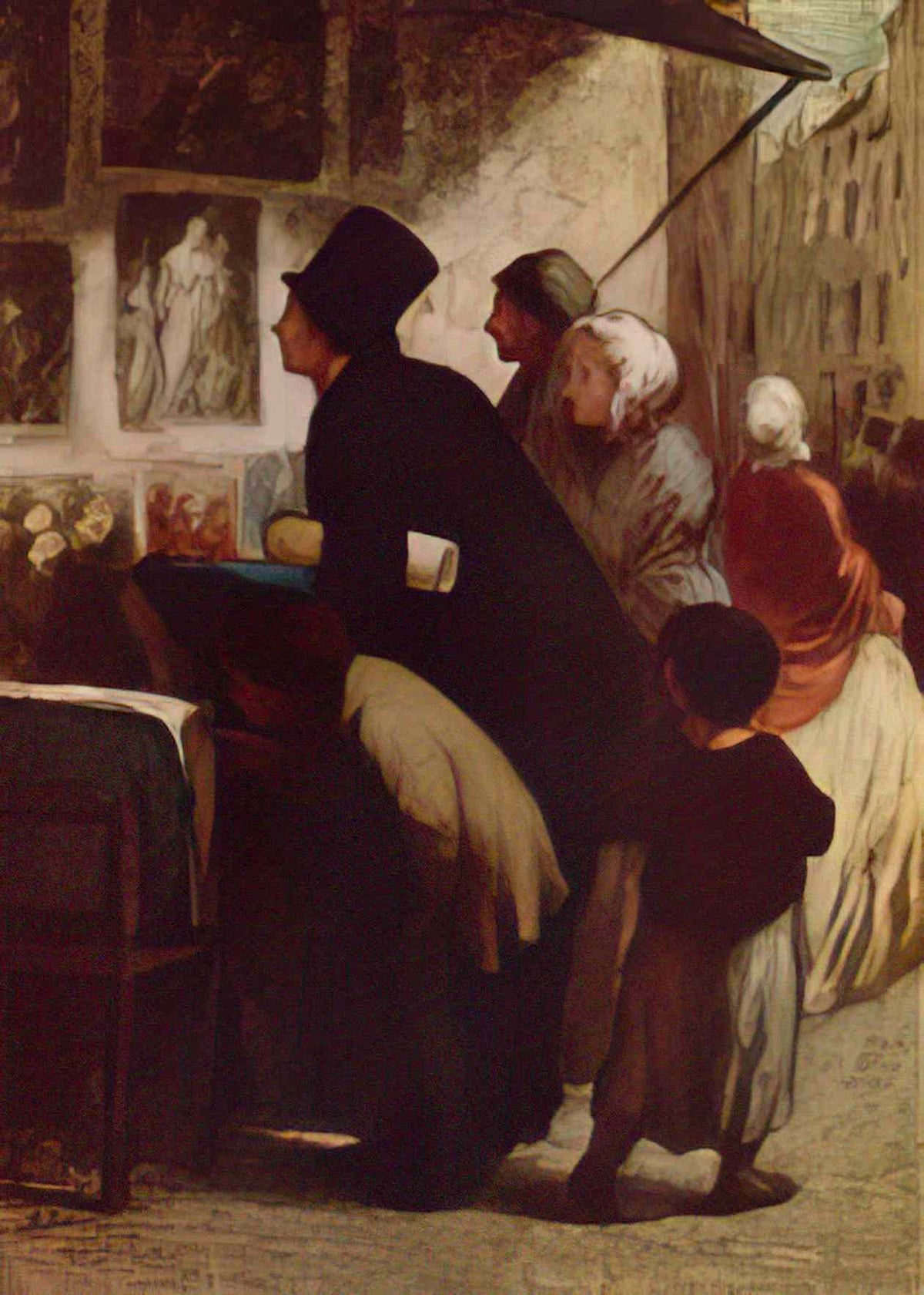 Honore Daumier the engraving dealers Art A4 Photo Print