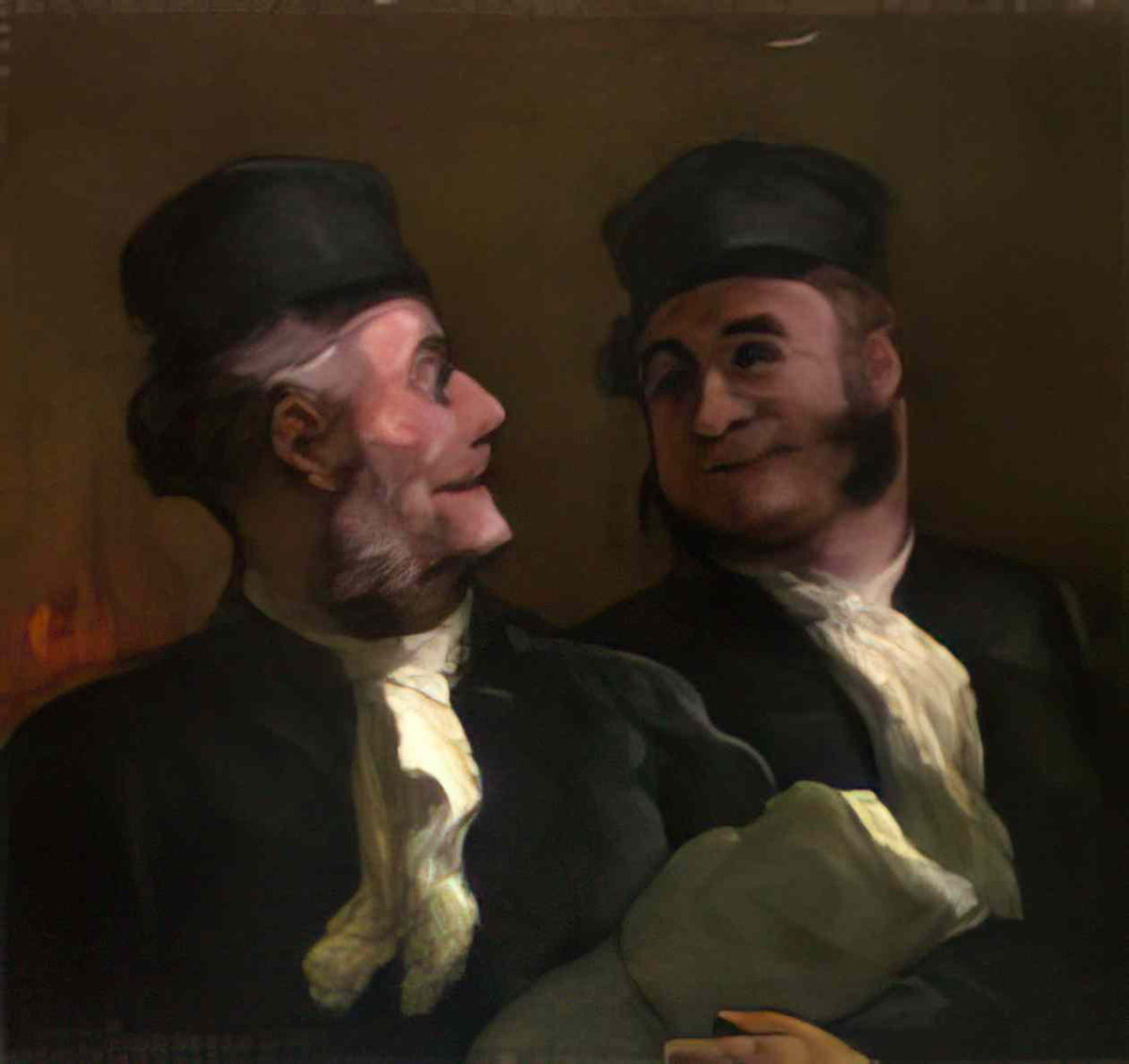 Honore Daumier the lawyers 1856 Art A4 Photo Print