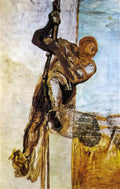 Honore Daumier the man with the cord Art A4 Photo Print