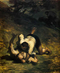 Honore Daumier the thieves and the donkey 1860 Art A4 Photo Print