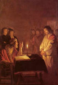 Honthorst Gerrit Van Christ Before The High Priest A4 Photo Print