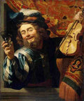 Honthorst Gerrit Van Honthorst 23Fiddler 5 A4 Photo Print