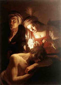 Honthorst Gerrit Van Samson And Delilah 5 A4 Photo Print