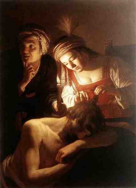 Honthorst Gerrit Van Samson And Delilah 5 A4 Photo Print