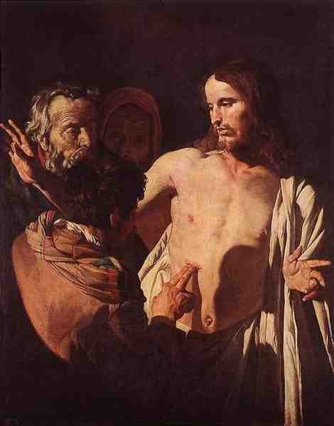 Honthorst Gerrit Van The Incredulity Of St Thomas 5 A4 Photo Print
