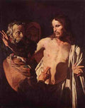 Honthorst Gerrit Van The Incredulity Of St Thomas 5 A4 Photo Print