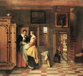 Hooch Pieter De At The Linen Closet A4 Photo Print