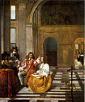 Hooch Pieter De Company Making Music A4 Photo Print