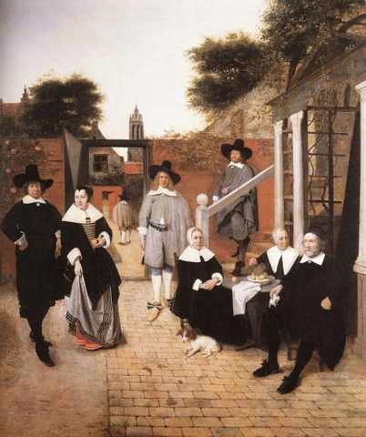 Hooch Pieter De Dutch Family A4 Photo Print