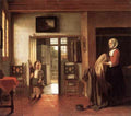 Hooch Pieter De The Bedroom A4 Photo Print