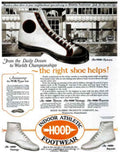 Hood Athletic Shoes Vintage Retro Advert Poster A4 Photo Print
