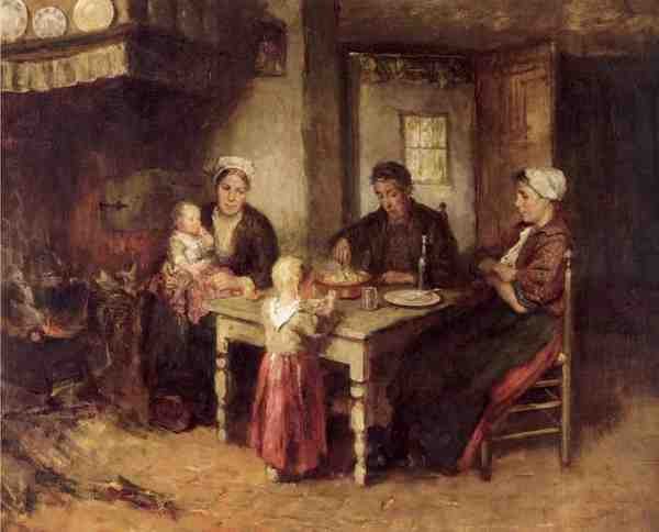 Hoog Bernard De Evening Meal Cr A4 Photo Print